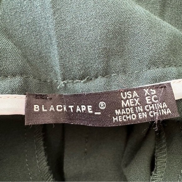 BLACK Tape_ Forest Green High Rise Belted Tapered Trouser (Size:XS) - Picture 9 of 9